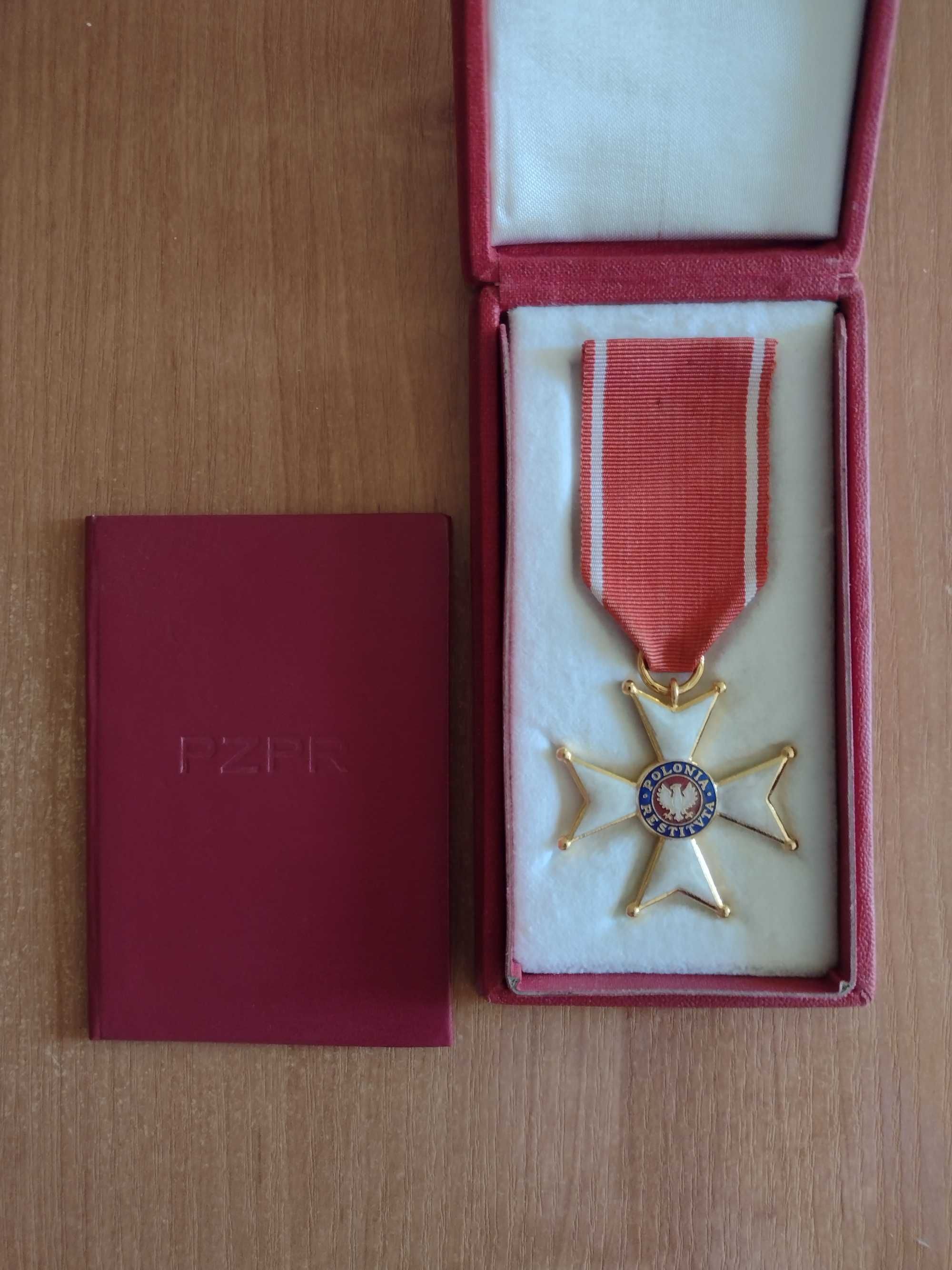 Medal wraz z legitymacja PZPR