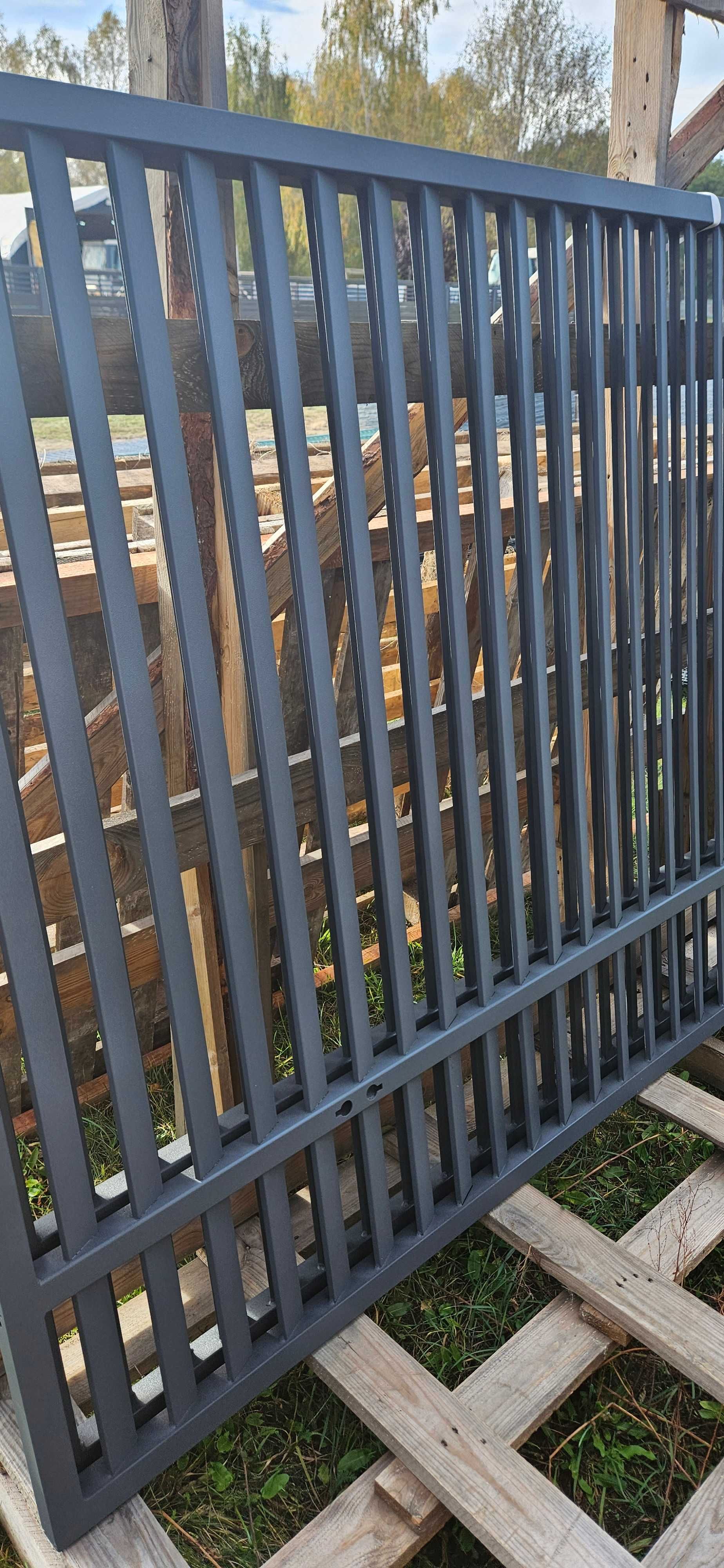 Brama Dwuskrzydłowa 4m 400x150 Palisadowa palisada pionowa