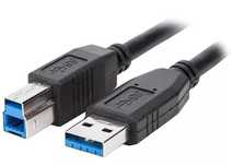 Kabel przewód do drukarki USB 3.0 A-B męski-męski czarny 1,8m