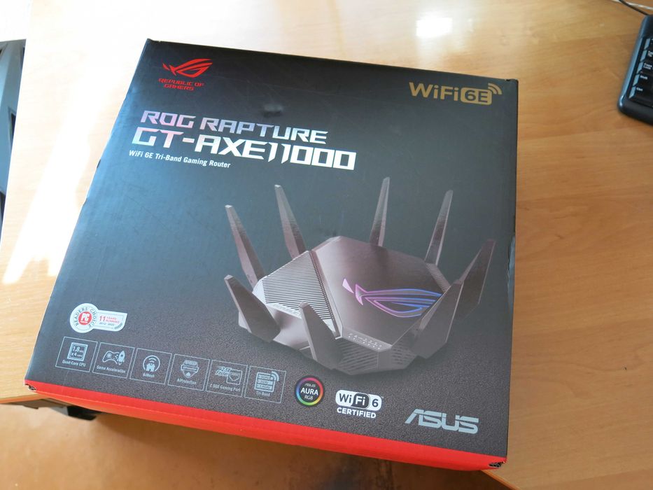 Роутер ігровий WiFi6 Asus GT-AXE11000 мінімальна затримка по WiFi