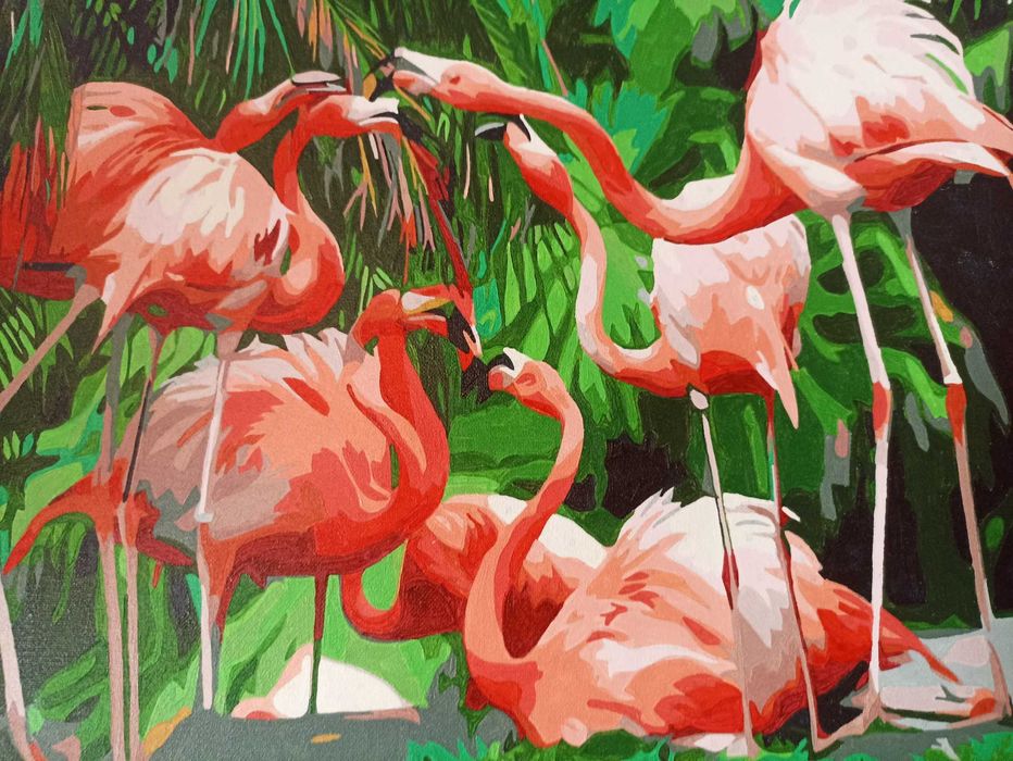 Картина Розовые Фламинго