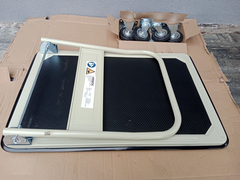 Wózek platformowy transportowy Arebos składany do 300 kg