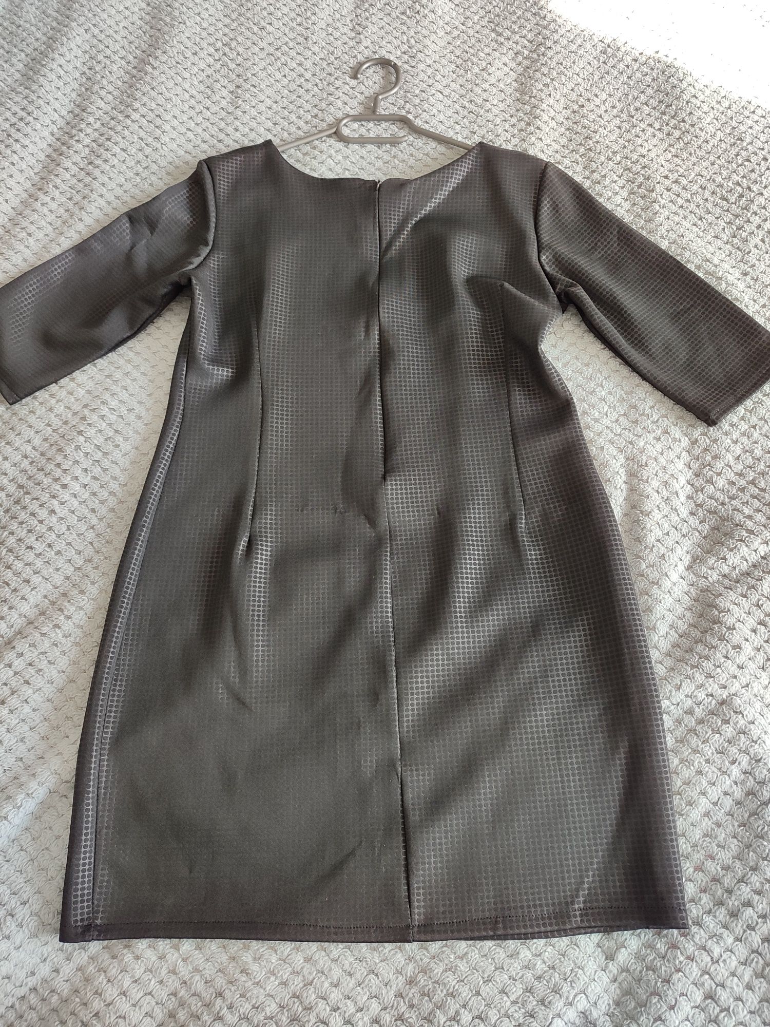 Czarna elegancka sukienka tunika pogrzeb mała czarna rozmiar 36/38