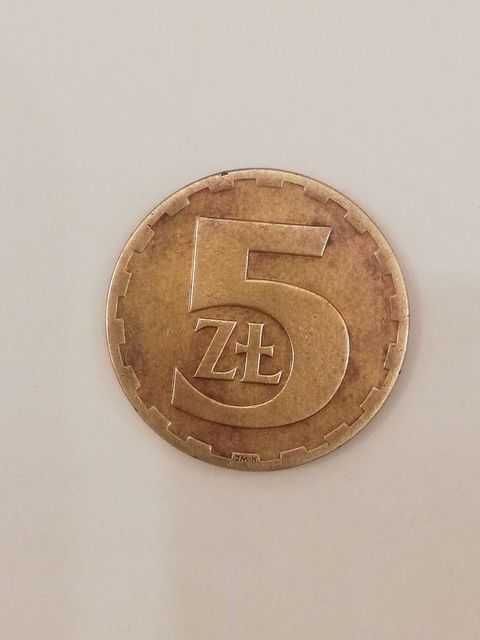 5 PLN z 1976 r. bez znaku menniczego