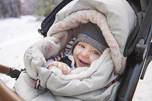 szary śpiwór zimowy do wózka RED CASTLE High Protect, nowy