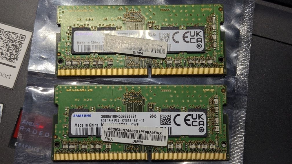 Оперативная память Samsung DDR4 SODIMM 2x8GB 3200MHz