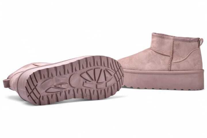 Śniegowce ocieplane Damskie Mukluki EMU na platformie beżowe r.38