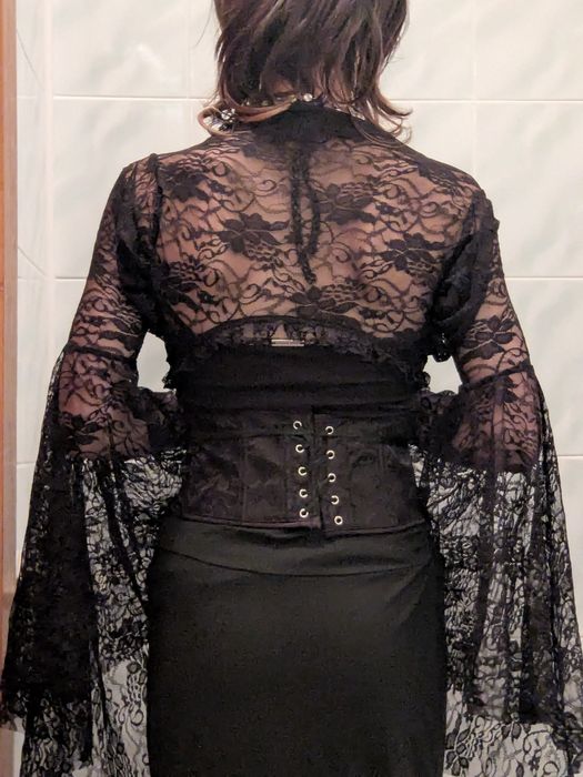 Болеро накидки готичні рукава довгі мереживні