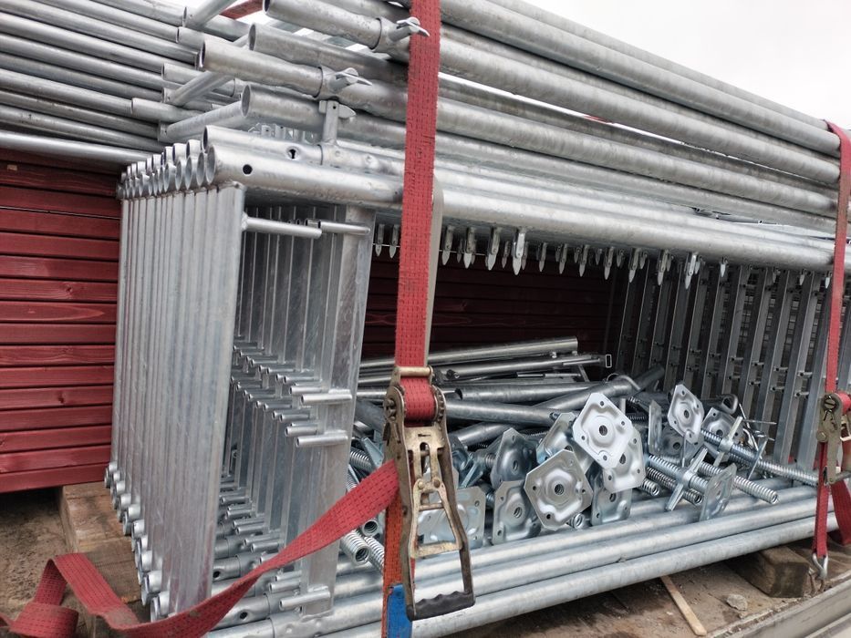 Rusztowanie 195m2 fasadowe system plettac 70