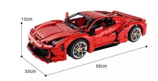 Конструктор Technic Ferrari 458. Масштаб 1:8. 3380 деталей.