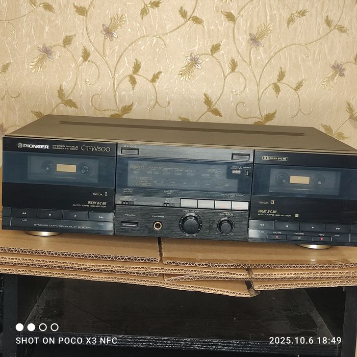Двухкассетная дека PIONEER CT W500