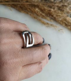 pierścionek artystyczny srebro
