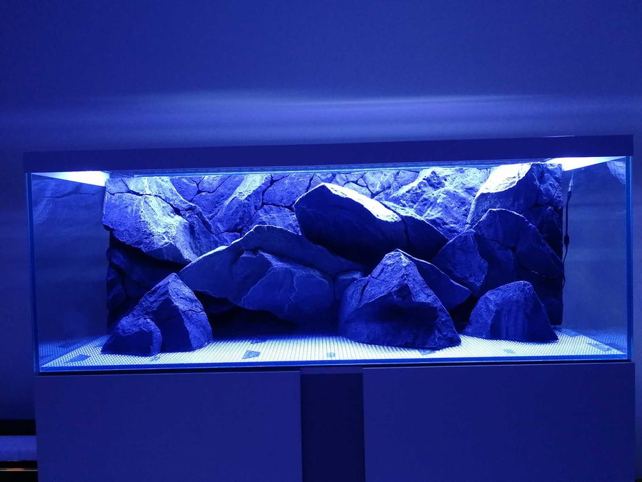 Aquário c/ móvel 150x50x55 + Background 3D Aquadecor + Fluval FX6