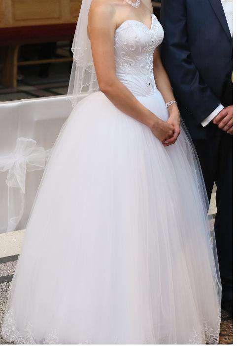 Suknia ślubna biała roz. 36