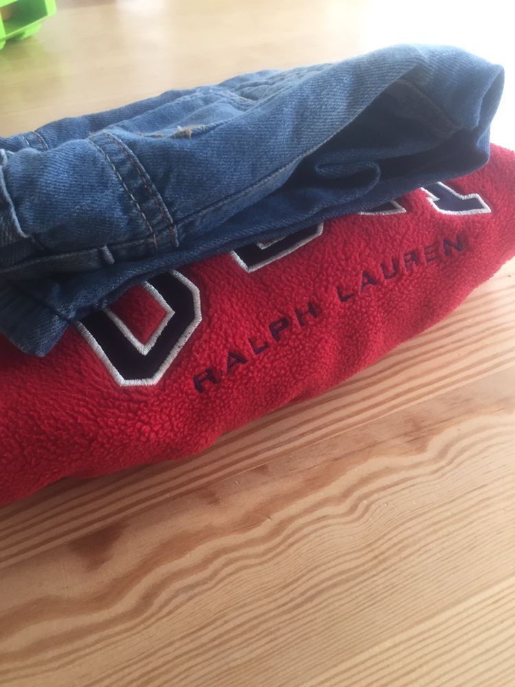 Ralph Lauren 6-12m polar i jeansy Next.