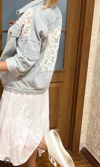 Джынсовая курточка женская.Р.s,m.