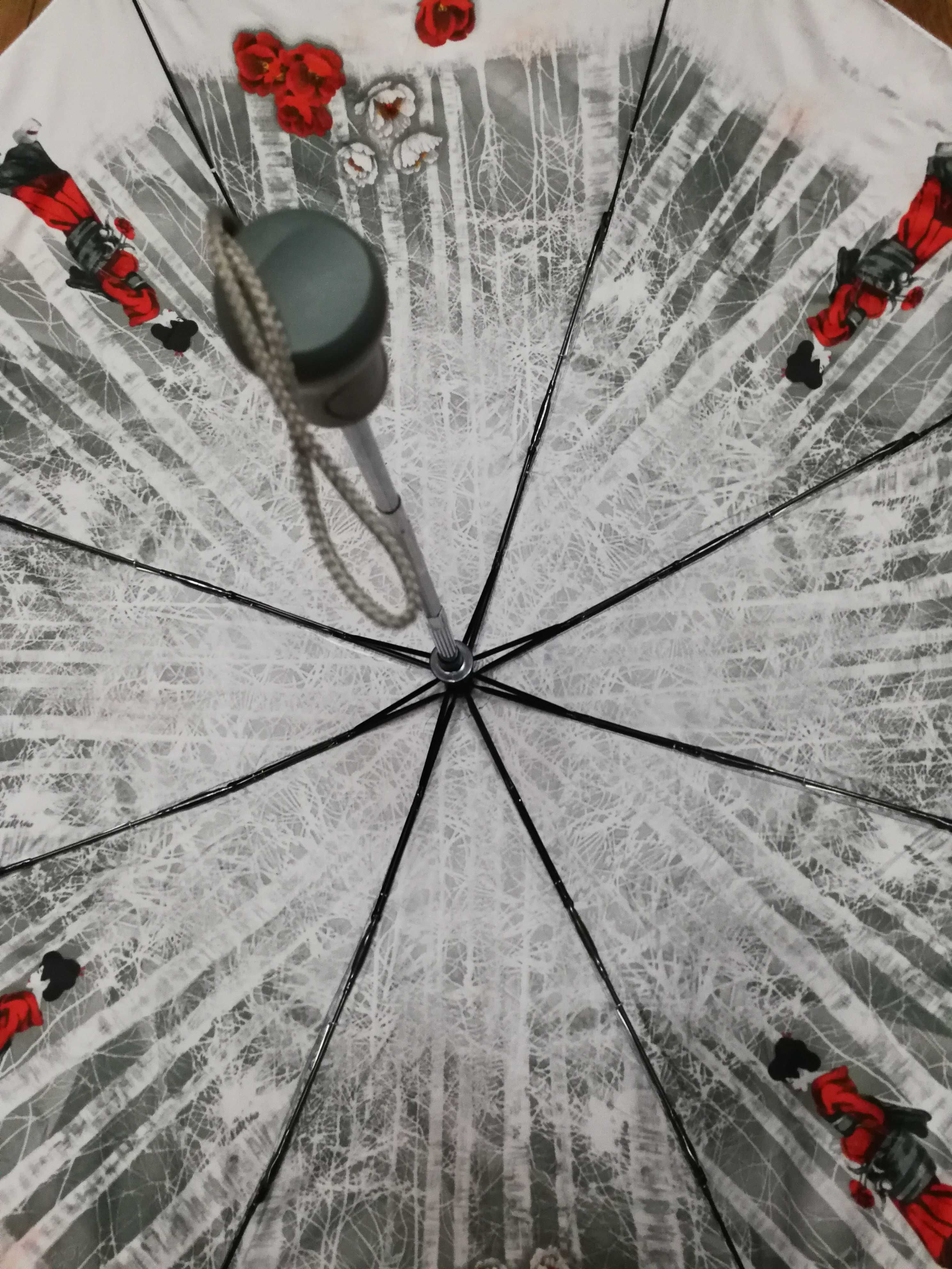 Parasol damski satynowy, automat.