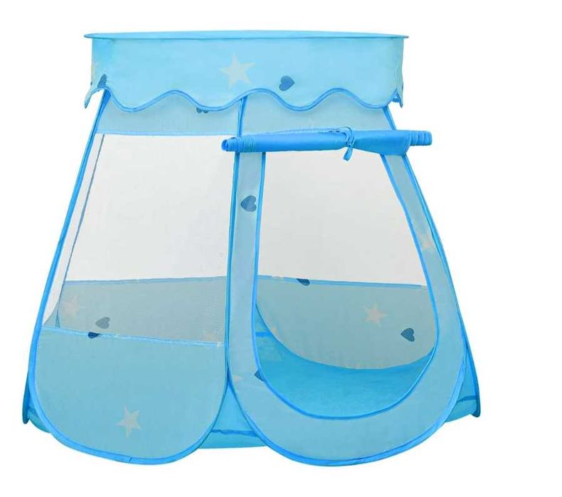 Namiot do zabawy z 250 piłeczkami, niebieski