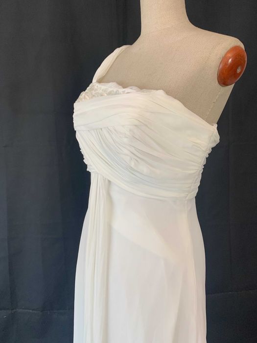 Nowa suknia ślubna empire ivory prosta 40 L tania styl rzymska grecka