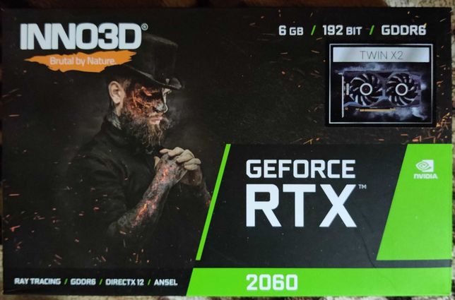 Karta graficzna Inno3D GeForce RTX 2060 6gb Nowy, Zaplombowany