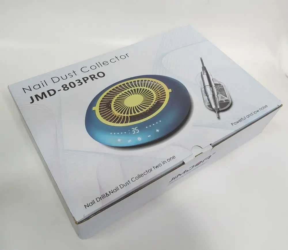 Фрезер для манікюру JMD 803 Pro 60 Вт 35 000 об/хв з витяжкою Синій