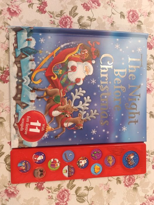 Książka z dźwiękami Night Before Christmas dla dzieci po angielsku