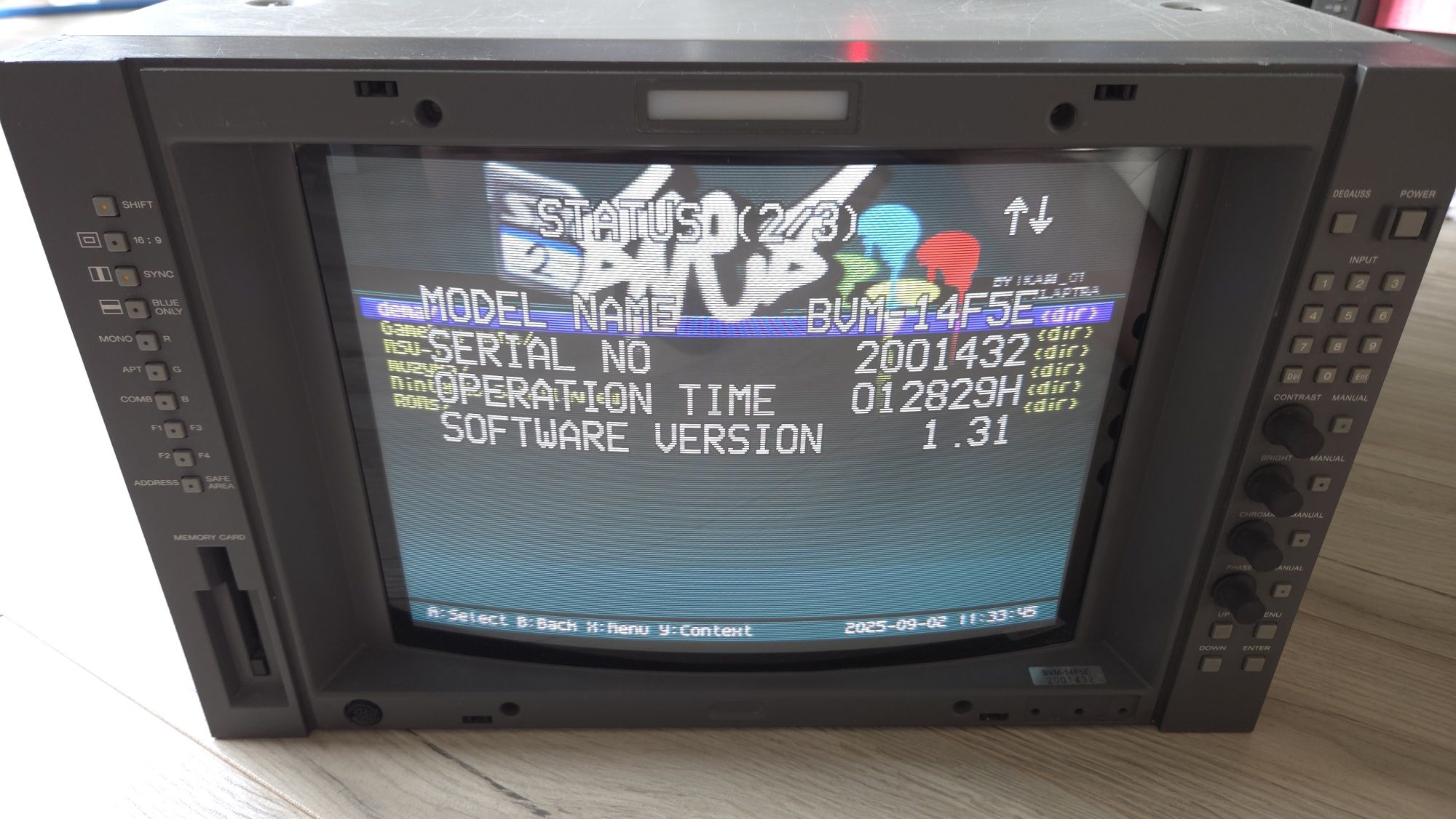 Retro monitor crt Sony BVM 14F5E model wyzszy od PVM