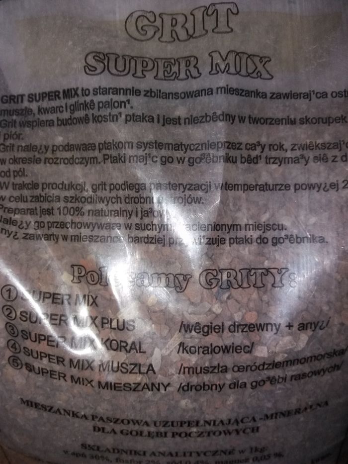 Grit dla gołębi. SUPER MIX