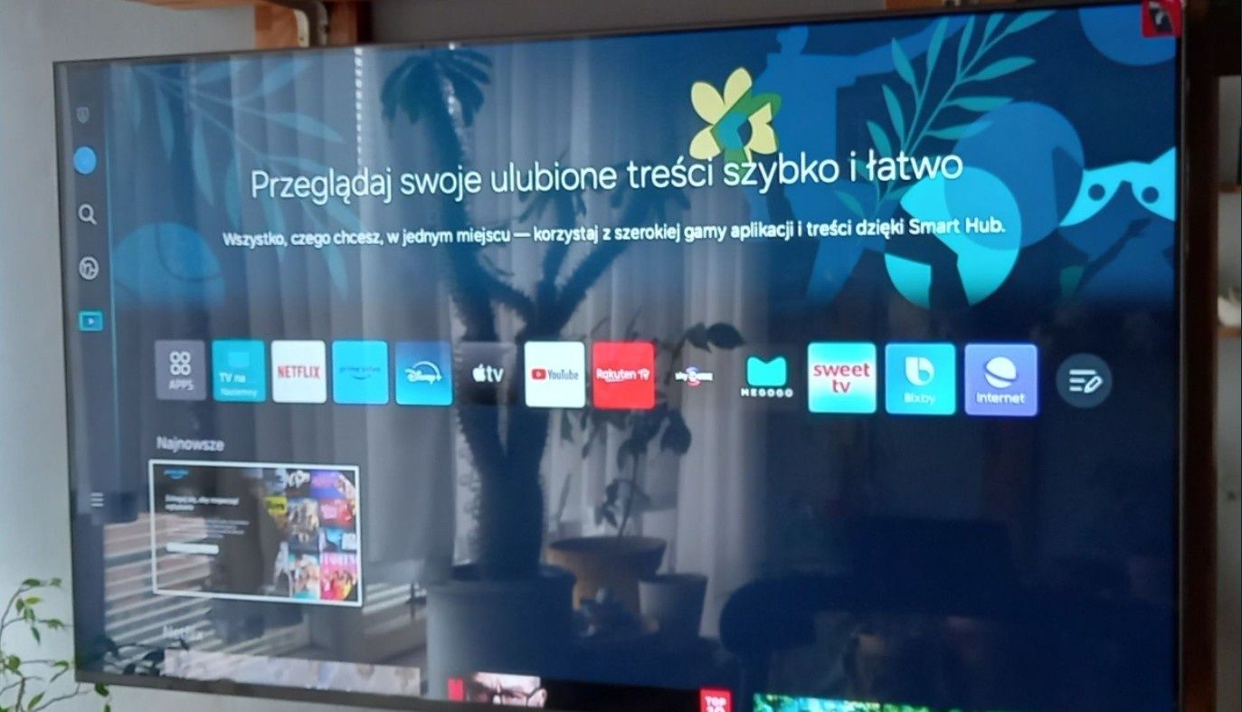 smart 4K 2024r SAMSUNG 55 cali QE55Q77DAT  wifi bluetooth 12 mc gwar