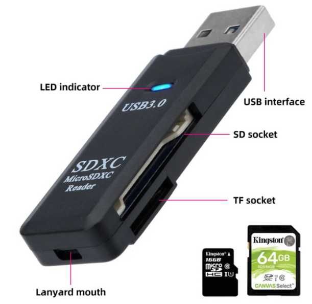 leitor de cartoes sdcard usb 3.0