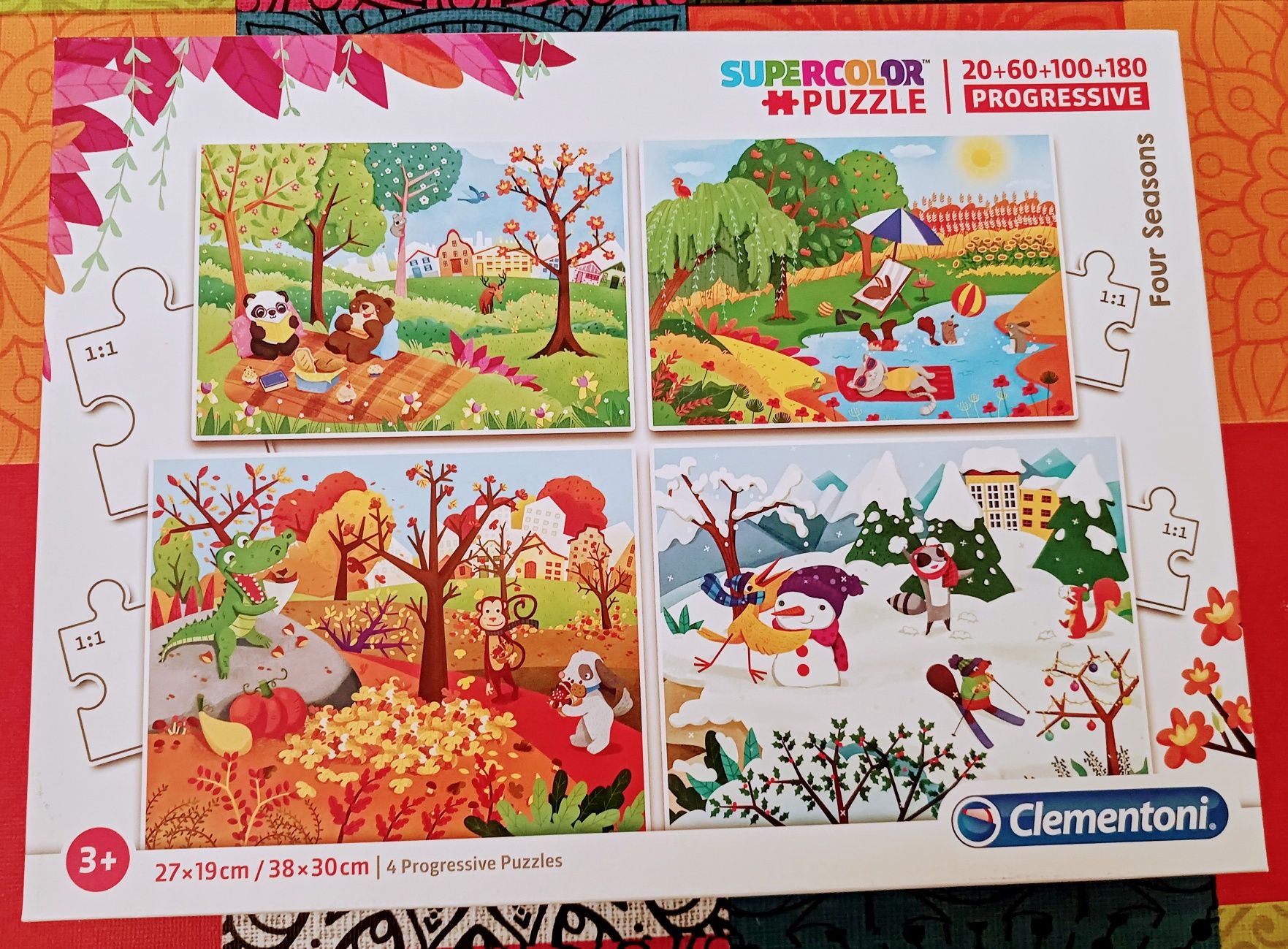 Conjunto de 4 puzzles progressivos