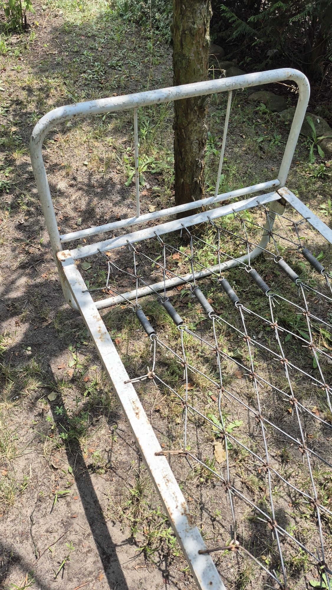 Łóżko metalowe PRL