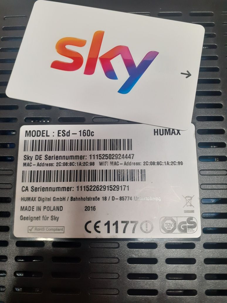 Humax  Modem sky