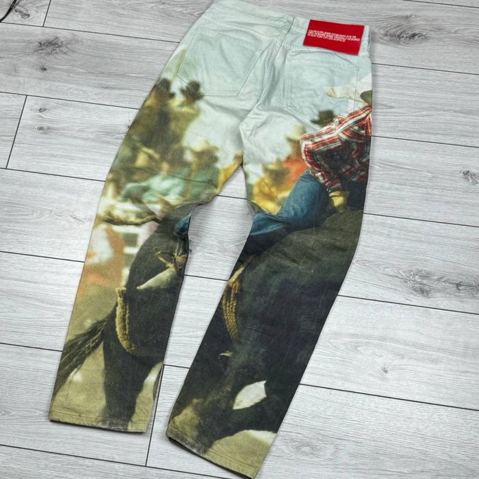 Штаны джинсы Raf Simons x Calvin Klein 205W39NYC Bull Rider Denim рафы