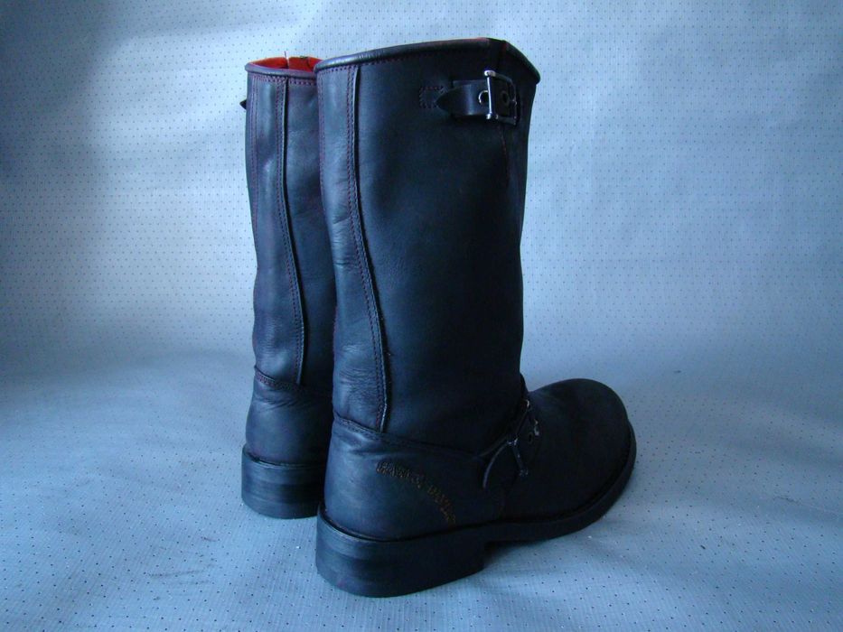 Кожаные МОТО сапоги HARLEY DAVIDSON - 36р. мотоботы CHOPPER казаки