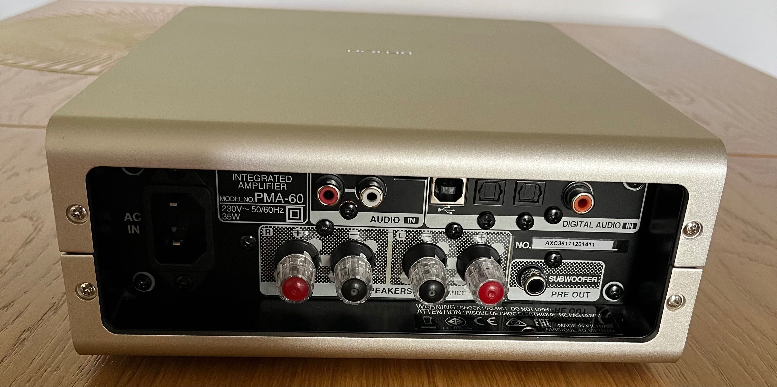 Wzmacniacz z DAC i Bluetooth Denon PMA-60 stan idealny