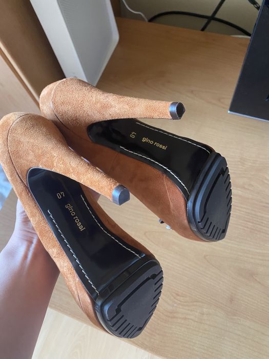 Gino Rossi oryginalne stylowe czółenka buty skóra naturalna nowe