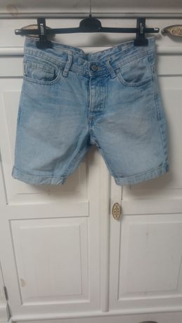 JACK&JONES spodenki krótkie jeansowe 152-158