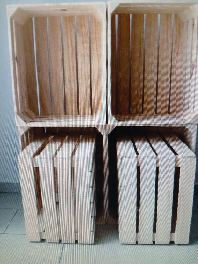 skrzynki drewniane jedynki 50x40x30 szlifowane