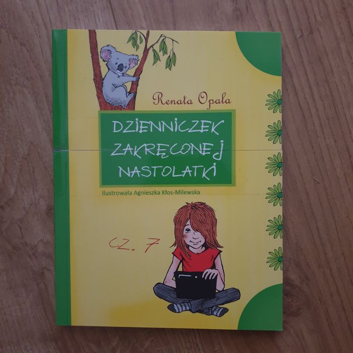 Dzienniczek zakręconej nastolatki Książka przecięta na pol i sklejona