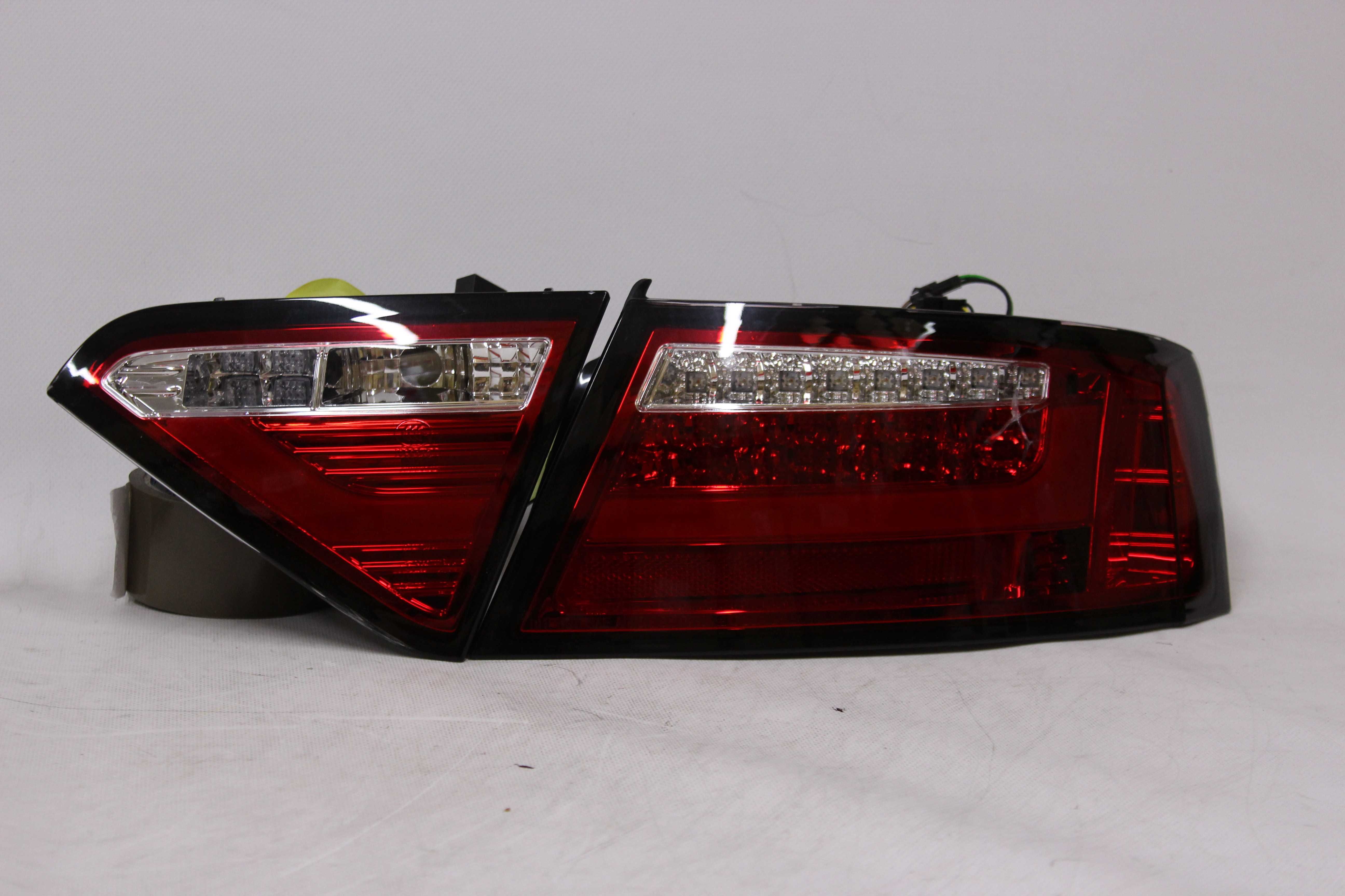 Lampy światła tył tylne AUDI A5 07-11 7-pin LED BAR NEON Czerwone NOWE