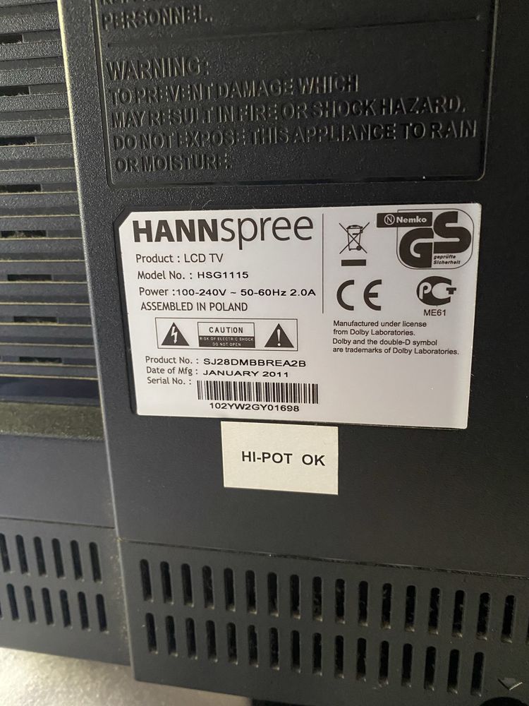 TV LCD Hannspree