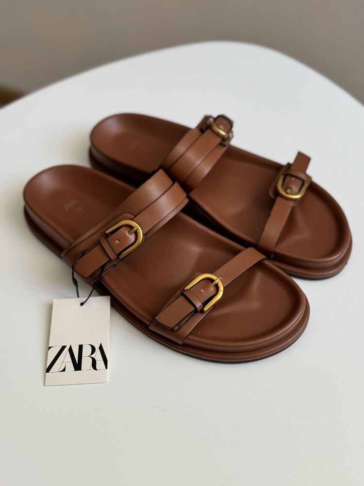Трендові шльопанці Zara 39 розмір