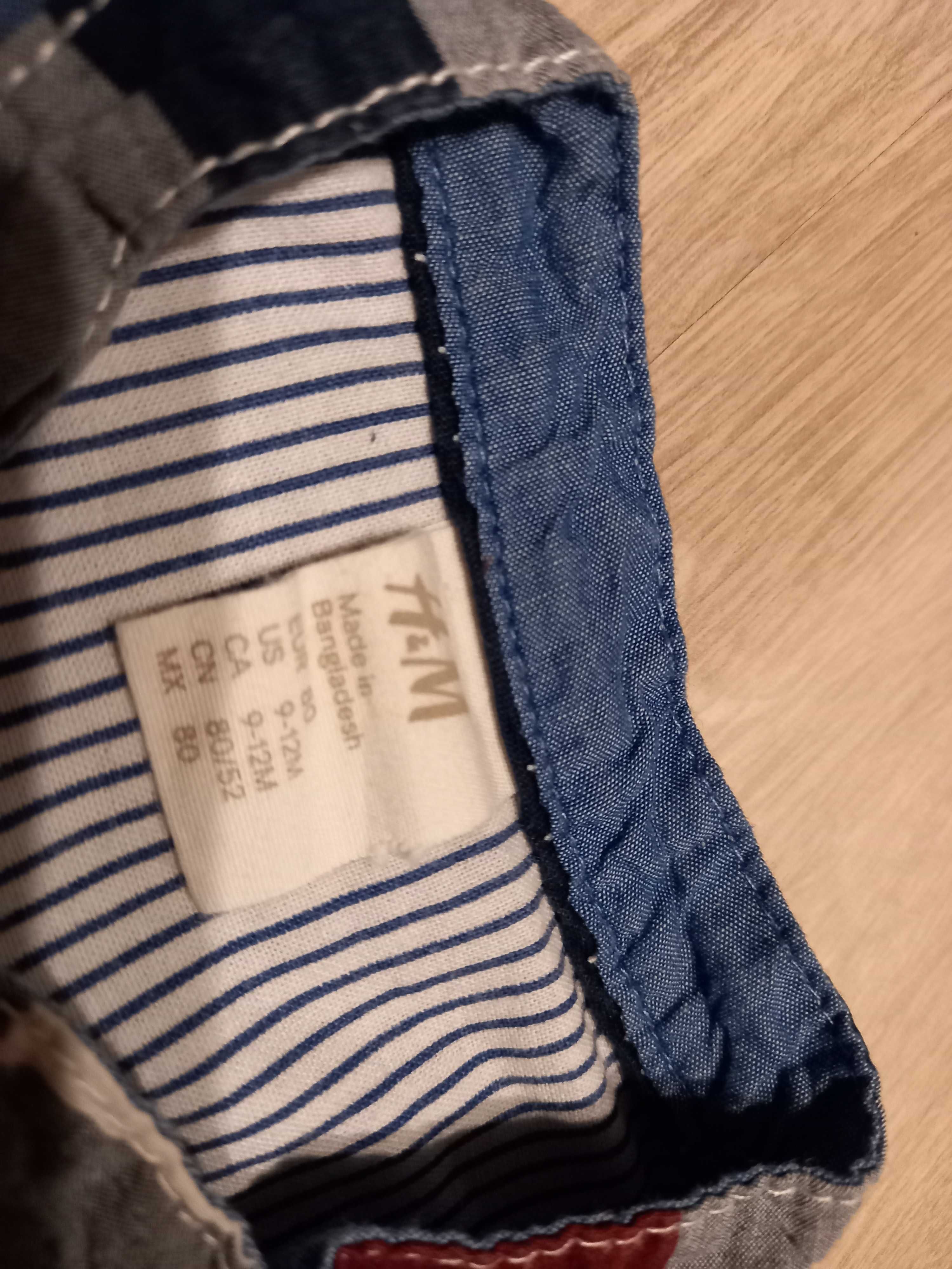 Koszule niemowlęce 4 sztuki. Marka H&M, Pepco i Francuska Kazibao.