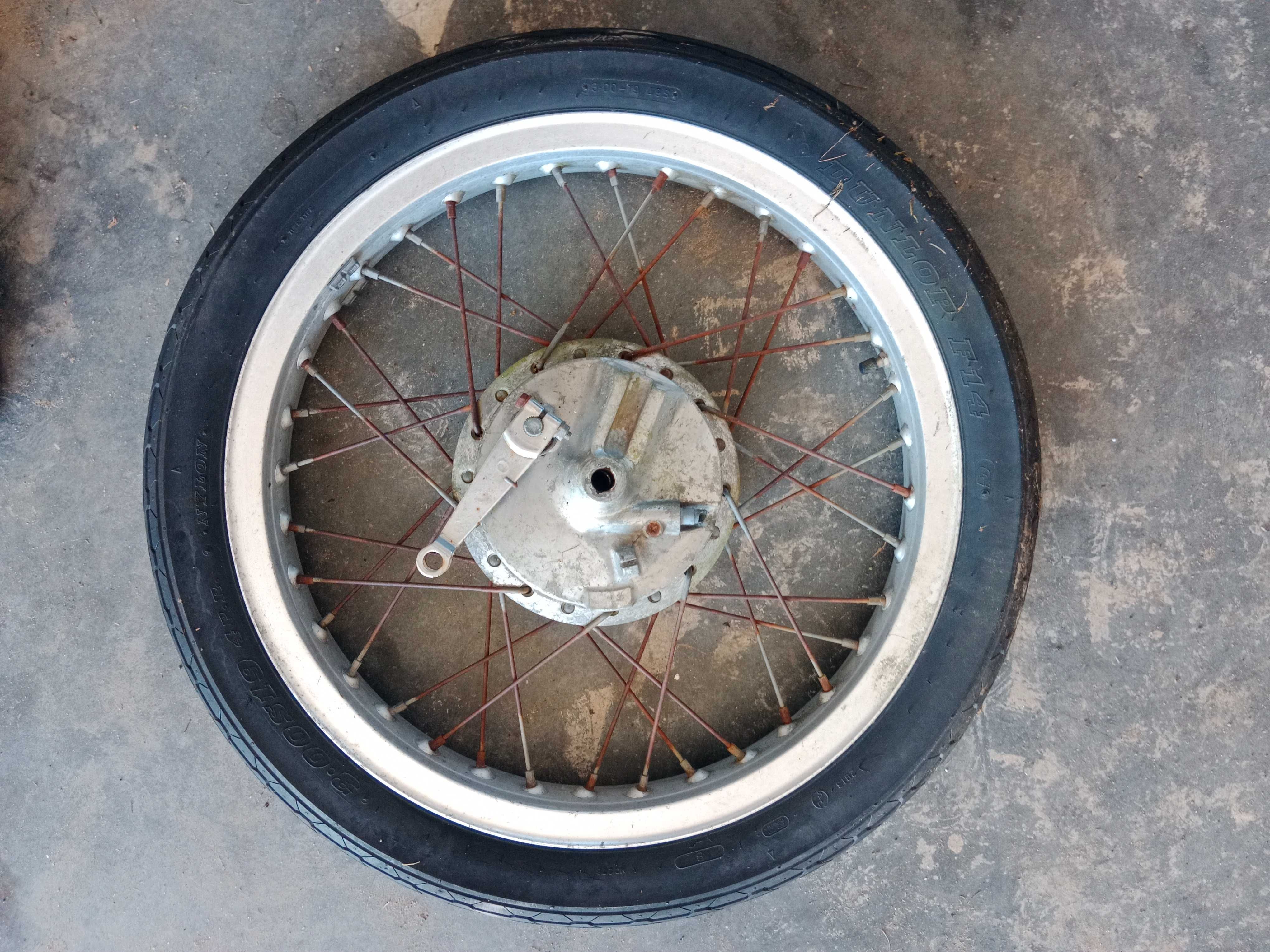 honda cl250 cl 250 felga przód koło przednie bęben hamulcowy opona