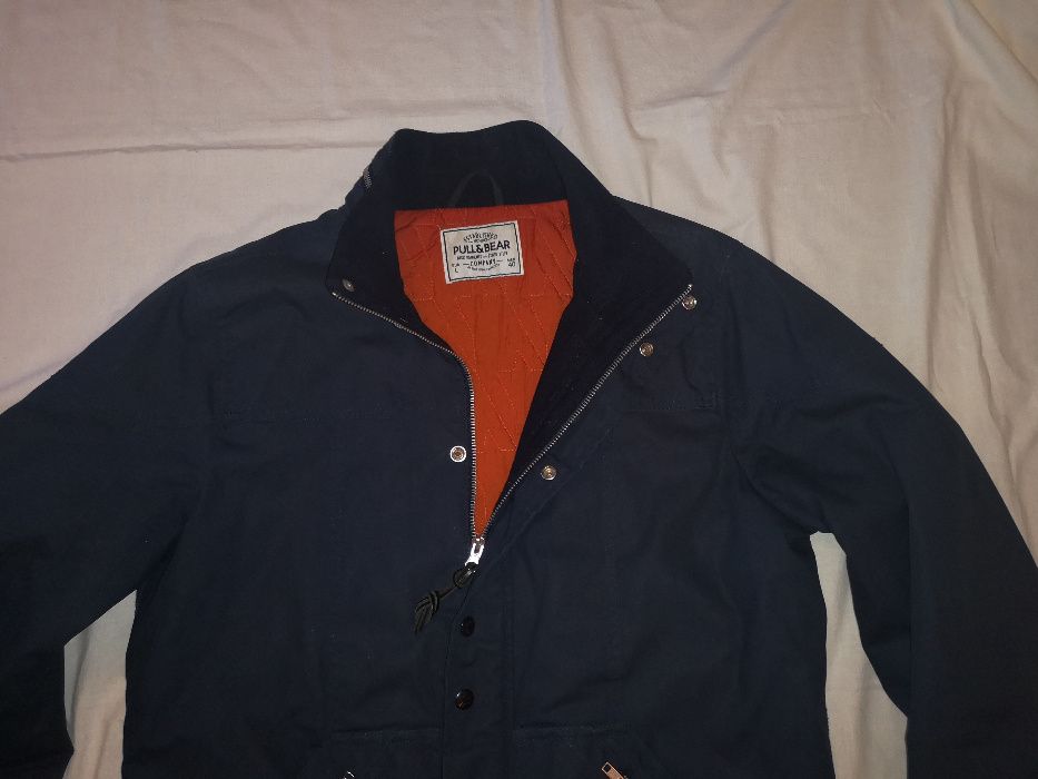 kurtka PULL&BEAR męska granat L/XL *na każdą porę