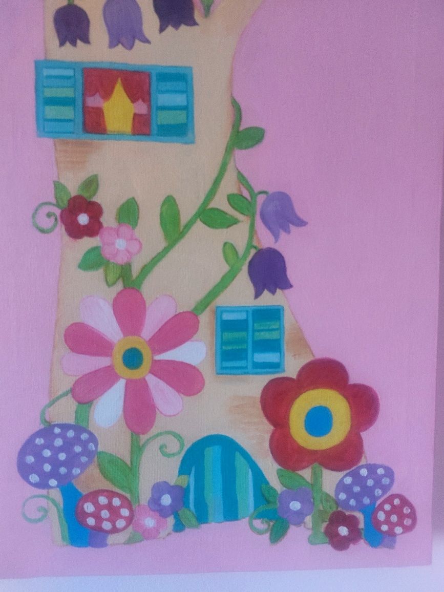 Quadros pintados à mão - Fadas