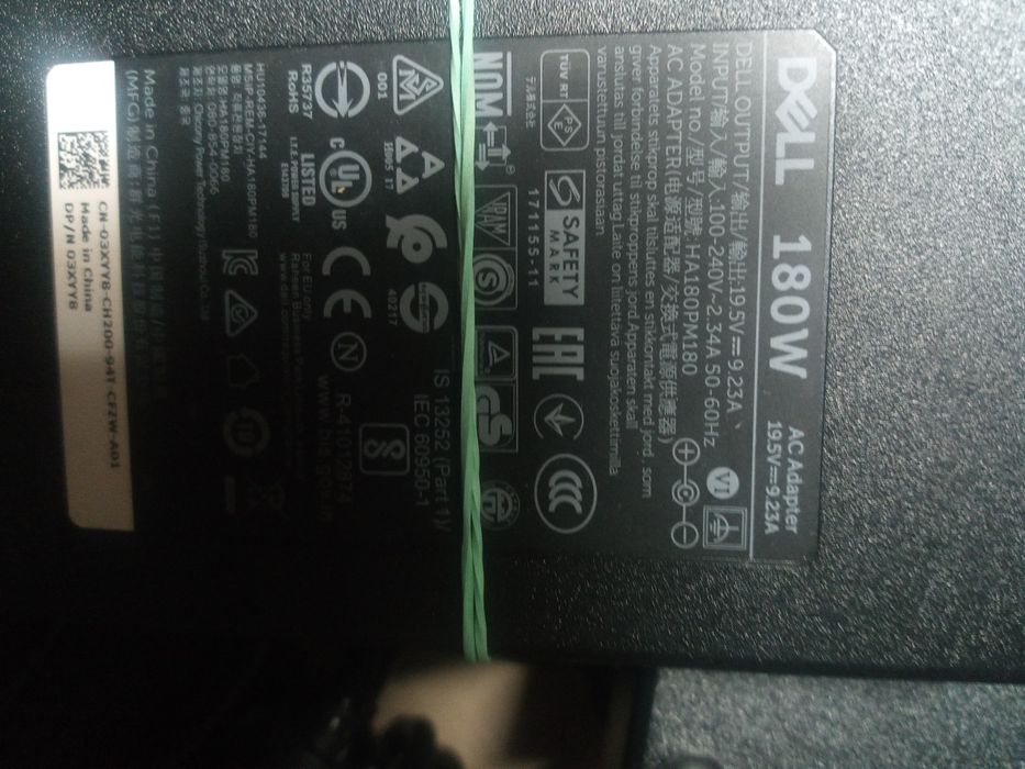 Dell 180W 19,5V 9.23A Оригінал блок живлення зарядне питания