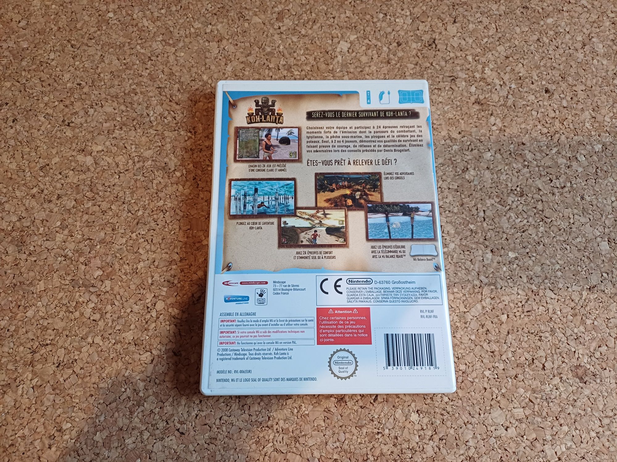 Jogo Koh Lanta, Nintendo Wii.