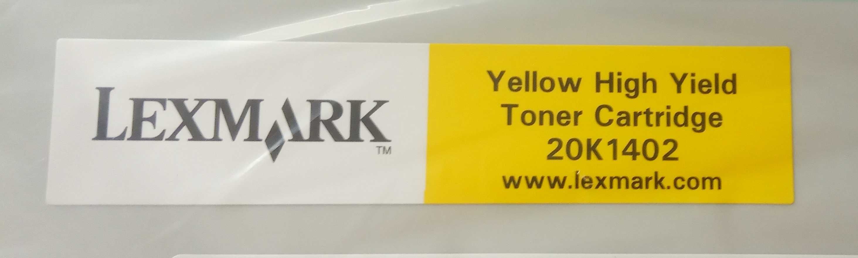 Lexmark C510 toner yellow cyan magenta wysoka wydajność